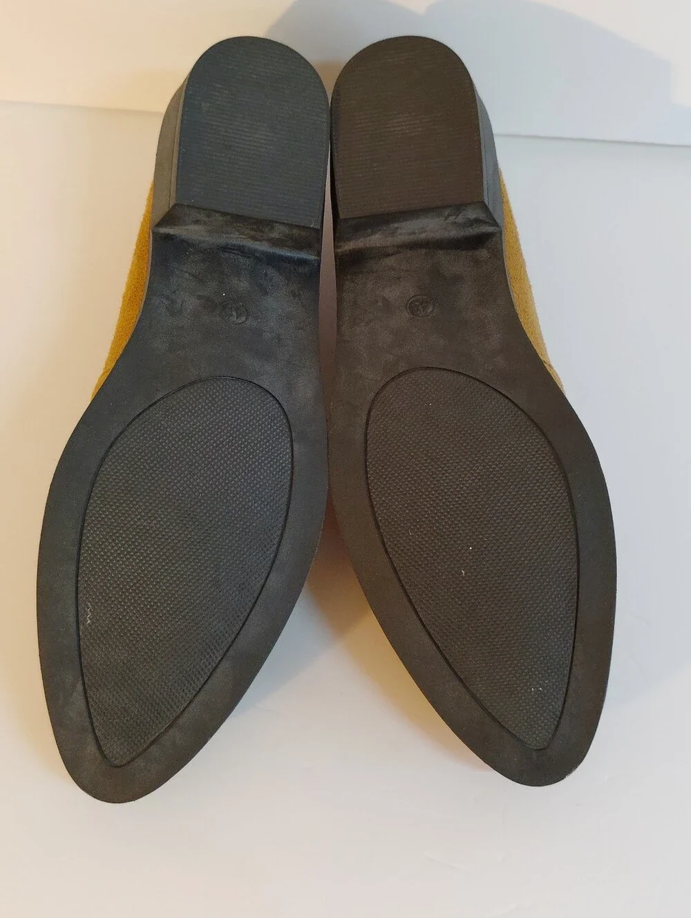 Men's Tan Suede Loafers with Gold Chain